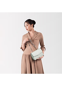 Túi Yuumy ( Thời trang nữ đi chơi nắp gập size 22 - Túi đeo chéo da Seasand YN140 )