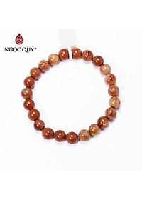 Vòng tay đá san hô hóa thạch mệnh hỏa, thổ - Ngọc Quý Gemstones