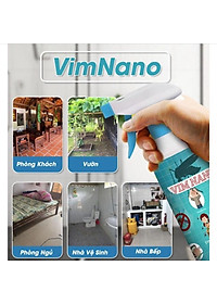 Bình Xịt Đuổi Côn Trùng Vim Nano - Đuổi Ruồi, Muỗi, Côn Trùng Gây Hại, Mùi Hương Thảo Mộc, Dễ Chịu Chai 500ml