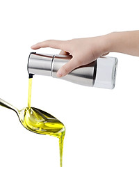Chai rót nước mắm thủy tinh bọc inox 320ml VANDO phụ kiện nhà bếp