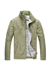 Áo khoác dù nam dấu nón 2 lớp lót nỉ thời trang SITAKI cao cấp AKD38