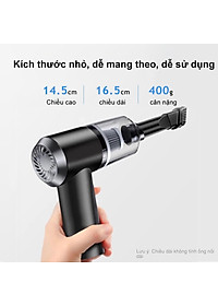 Máy Hút Gia Đình Cao Cấp, Máy Hút Bụi Cầm Tay Không Dây Tiện Lợi, Hút Bụi Xe Ô Tô, Laptop, Giường Nệm - Lực Hút 9000PA- Hàng Chính Hãng