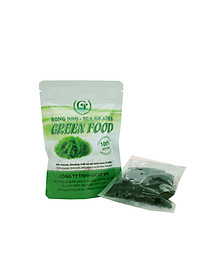 Rong nho biển GREEN FOOD - Sea grapes - Giàu vitamin, khoáng chất và các axit amin - Combo 2 túi zipper 100G tặng kèm nước chấm mè rang 180ml
