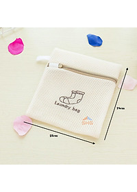 SET 6 túi giặt siêu dày 3 lớp cao cấp - Combo 6 túi lưới bảo vệ quần áo dùng cho máy giặt 3 lớp siêu bền tiện dụng chính hãng D Danido