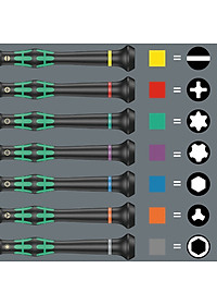 Tua vít điện tử hoa thị 2067 TORX  TX 5x40mm cho điện tử và cơ khí chính xác  Wera 05118040001