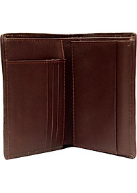 Ví Nam Da Cá Sấu Kiểu Đứng Huy Hoàng HT2229 (12.5 x 10 cm) - Nâu Đỏ