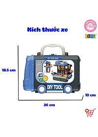 Đồ Chơi Hướng Nghiệp Nhập Vai Kỹ Sư BOWA 8071 – Xe buýt công cụ 59 chi tiết