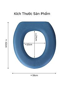 Miếng Lót, Đệm Lót Bồn Cầu Giữ Ấm Mùa Đông MINIIN , Chống Thấm Nước Chất Liệu Mút Xốp EVA Mềm Mại Ấm Áp - Giao Màu Ngẫu Nhiên
