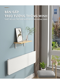 Bàn học gấp gọn thông minh có khe để đồ tiện dụng thương hiệu IGA -  GP302