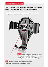 Giá đỡ điện thoại Ô tô Baseus Osculum Car Mount đầu kẹp điện thoại xoay 360 độ cao cấp - Hàng chính hãng