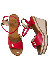 Giày Sandal Nữ Đế Xuồng HÀ NAM Da Bò Thật Thời Trang Cao Cấp 9cm DNU2144