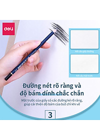 Giấy Vẽ Chuyên Dụng Deli 265X380Mm - 110/160/180Gsm, 20 Tờ - 1 Quyển - 73607/73611/73613