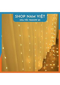 Dây Led Rèm Hạt Gạo Chống Nước, Hiệu Ứng Thác Nước, Trang Trí Ngoài Trời