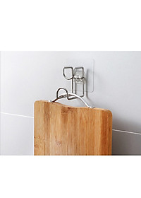 Combo 2 móc dính tường treo chậu nhà tắm, móc inox treo đồ gia đình tiện tiện ích 