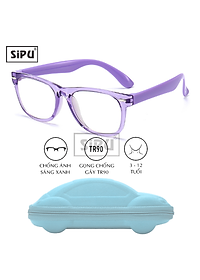 [Kèm Video] Mắt Kính Trẻ Em SiPU Chính Hãng MK07 Chống Ánh Sáng Xanh + Chống gãy - Bé Trai Bé Gái (Kèm Hộp Ô Tô)