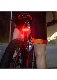Đèn đuôi nhấp nháy đèn cảnh báo sau cho xe đạp thể thao màu đỏ A02 siêu sáng, chống nước, thời gian sáng lên đến 200h Mai Lee