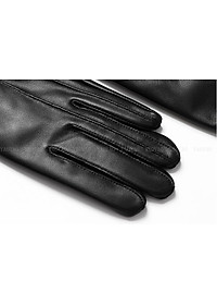 Găng tay nam da cừu cao cấp BHY5333 Lót lông giữ ấm, cảm ứng điện thoại, chống nước