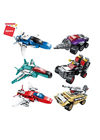 Đồ chơi xếp hình, lắp ráp Qman 1412 - Người máy hợp kim (498 mảnh ghép)