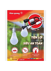 Chuôi đèn liền công tắc Điện Quang ĐQ LH E27 chống ẩm - kèm phích cắm và dây dài 3m/5m/10m