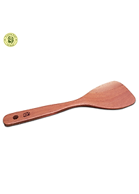 Muỗng Xới Cơm Cán Dài Cỡ Trung - Vá Gỗ S2 Xà Cừ - Đồ Gỗ Nhà Bếp Thương Hiệu Trường Sơn