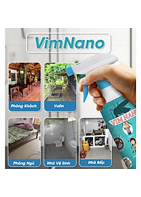Bình Xịt Đuổi Côn Trùng Vim Nano - Đuổi Ruồi, Muỗi, Côn Trùng Gây Hại, Mùi Hương Thảo Mộc, Dễ Chịu Chai 500ml