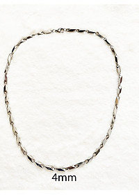 Dây chuyền nam 4mm - vĩnh viễn không đen - dây chuyền chuẩn chất đàn ông