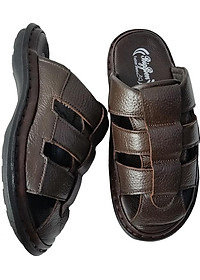 Dép Nam Bít Đầu Da Bò BIGGBEN Cao Cấp DN255