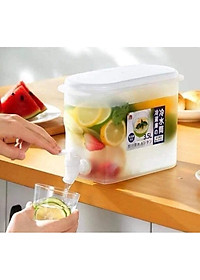 Bình đựng nước hoa quả, detox để tủ lạnh có vòi rót dung tích 3,5 lít chịu nhiệt tốt, siêu tiện lợi