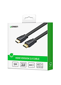 Cáp HDMI 2.0 Dẹt Dài Hỗ Trợ 4K@60Mhz Ugreen - Hàng Chính Hãng