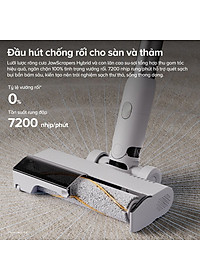 Máy Hút Bụi Lau Nhà Roborock H60 Lực Hút 20.000 Pa Gập 90 Độ - Hàng Chính Hãng