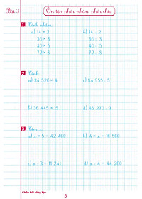 Luyện Tập Toán 4 Quyển 1 - Trình Bày Trên Giấy Ô Li (Bộ Sách Chân Trời Sáng Tạo) _HA