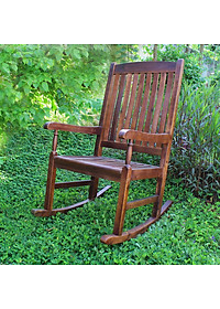 Ghế thư giãn sân vườn - ban công gỗ tự nhiên (giao màu ngẫu nhiên)