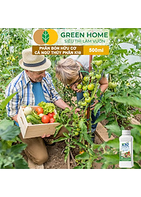 Phân Đạm Cá Hữu Cơ Sinh Học GreenHome, Dịch Cá Biển Thủy Phân K10, Chai 500ml, Hàm Lượng Dinh Dưỡng Cao, Thế Hệ Mới, Công Nghệ Nhật Bản