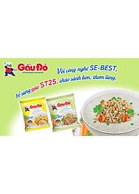 Thùng 50 Gói Cháo Gấu Đỏ Thịt Bằm 50g