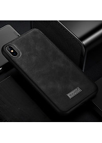 Ốp Lưng Da SULADA Viền silicon cho iPhone X/XS - Hàng Chính Hãng