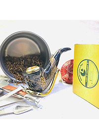 Tẩu Thuốc Limoki Chạm Rồng Á Đông Đen Cao Cấp – Mã TTLCC-06