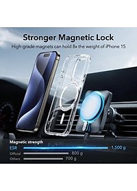 Ốp Lưng cho iPhone 15 Pro Max ESR Classic Hybrid Case with HaloLock - Hàng Chính Hãng