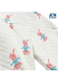 Bộ quần áo dài bé gái họa tiết Thỏ Tuyết trắng thun trần bông - AICDBGFOV1UG - AIN Closet