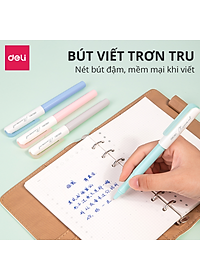 Bút Máy Học Sinh Deli - Bút Máy Cho Học Sinh Tiểu Học Kèm Ống Mực Xanh - Bút Viết Nhanh Mướt - SF520