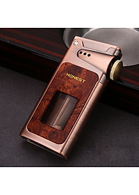 Vỏ Hộp Quẹt Bật Lửa Xăng Đá Honest BCZ-805 Thiết Kế Lộ Thiên-Tặng Đá Lửa