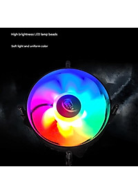 Quạt tản nhiệt CPU Led rainbow T80 for Intell lõi đồng nguyên chất cho máy tính hàng nhập khẩu