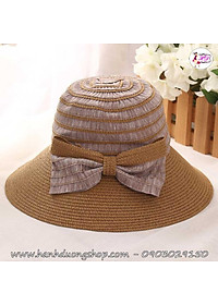 Nón đi biển vành rộng chống nắng, phối 2 màu thời trang phong cách xuân hè Châu Âu - Hạnh Dương