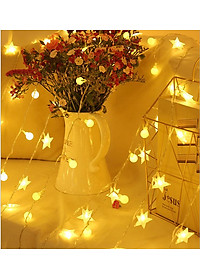 Đèn Led Trang Trí Bông Tuyết Dài 10M - 100 Bóng Trang Trí Noel Lễ Tết