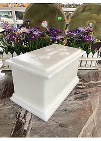 Hủ đưng tro cốt thiên chúa giáo đá cẩm thạch trắng