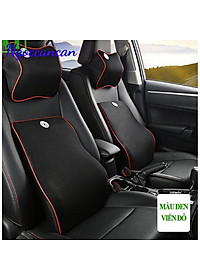 Bộ Gối Tựa Đầu Và Tựa Lưng Cao Su Non Cao Cấp Dành Cho  Ô Tô Xe Hơi