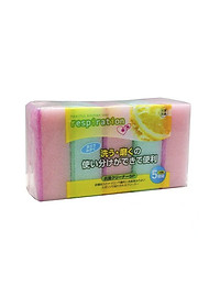 Set 05 miếng mút rửa chén bát (trộn màu ngẫu nhiên) - Hàng nội địa Nhật Bản.