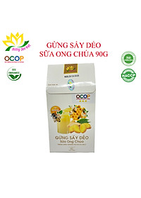 (COMBO 2 HỘP) GỪNG SẤY DẺO SỮA ONG CHÚA HỘP 90G - HƯƠNG SEN VIỆT