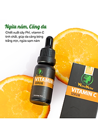 Bộ dưỡng trắng hồng, mịn màng da mặt Wonmom ( 1 serum vitamin C + 1 kem nghệ tươi )