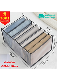 Túi vải chia ngăn đựng quần áo 7, 9, 11 và 12 ngăn - chính hãng dododios
