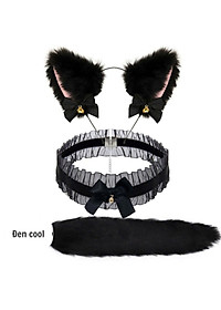 Combo Phụ kiện thời trang Đuôi cosplay cáo nhân tạo Cosplay + nơ cổ + kẹp tóc (Halloween / Lễ hội / Trang phục hóa trang)